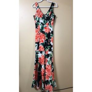 Haute Nites | Long floral dress